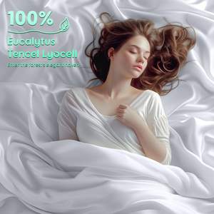 Juegos de sábanas de <span class=keywords><strong>Lyocell</strong></span> puro orgánico al por mayor, uso suave y sedoso con <span class=keywords><strong>características</strong></span> de refrigeración de <span class=keywords><strong>Lyocell</strong></span> de eucalipto 100% - Product Image 6