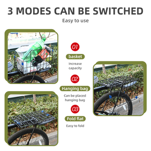 Nouveau <span class=keywords><strong>porte</strong></span>-bagages de vélo à dégagement rapide <span class=keywords><strong>porte</strong></span>-bagages arrière de vélo de cargaison installer des outils vélo de montagne grande capacité étagère panier - Product Image 4