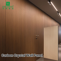 Fournisseur de Foshan, panneau mural en cristal de carbone moderne, imperméable et ignifuge, pour la décoration murale de commerce et de maison