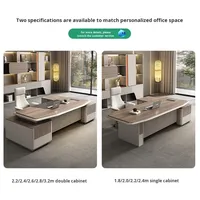 Bureau de direction moderne, durable et écologique, style simplicité élégante, table de bureau peinte au four