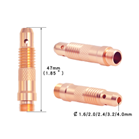 Torche de soudage TIG Czcarlin 1000W 110V-240V 10A, corps de collet 10N, tailles assorties, compatible WP17/18/26, 5 pièces/boîte, accessoires en laiton 1