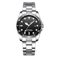 Montres pour hommes de luxe en acier inoxydable argenté, mouvement chronographe à quartz, prix moins cher, montres à quartz Koda