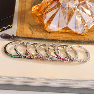 Anillo Ajustable de Plata 925, Banda Abierta, Minimalista, Delicado, Anillos de Plata de Ley para Mujer, Regalo para Uso Diario - Product Image 1