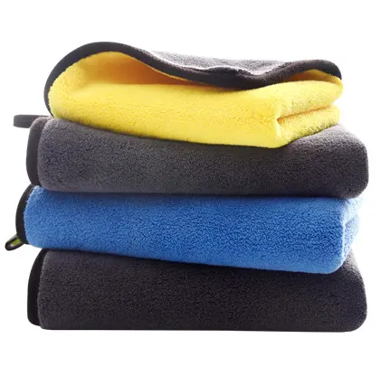 Microfiber cleaning towel car wash coral fleece drying towel 600gsm 800gsm with your own logo