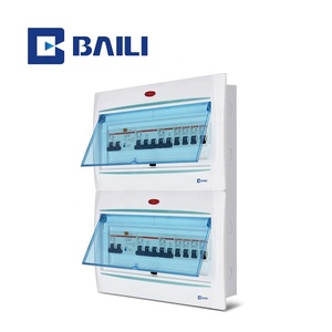 BAILI A4L 26way Montaje empotrado Base de metal indicador cubierta de luz protección de energía eléctrica MCB caja de distribución - Product Image 1