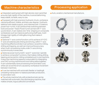 Tour-fraiseuse numérique CNC TCK-52MYS à double broche et 4 axes pour usages moyens avec outillage motorisé de haute précision