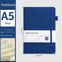 Carnet A5 en cuir PU de haute qualité avec logo personnalisé, reliure cousue, 100 feuilles, papeterie avec sangle