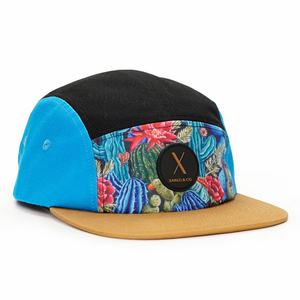 Custom Unstructured Cotton Full Print and Rubber Patch logo 5 Panel <b>Camp</b> Running <b>Caps</b> Hats - Product Image 3