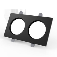 Plafonnier LED encastré en aluminium 15x15 avec grille en maille, spot carré audacieux