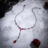 SHIXIN bijoux de mode accessoires européens et américains Hip hop tour de cou Simple personnalité Goth Cro-coeur collier niche femmes