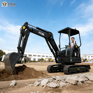 Mini Excavadora de 3.5 Toneladas Fabricada en China, Mini Excavadora de Cadenas con Motor Kubota, Certificación CE, EPA y Euro 5, Personalizable - Product Image 1