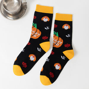 ถุงเท้ายาวสำหรับผู้ชายถุงเท้ายาวผ้าฝ้ายวันขอบคุณพระเจ้างานออกแบบได้ตามต้องการธีมไก่งวงอบแบบตลกงานออกแบบได้ตามต้องการสำหรับ KT400 - Product Image 6