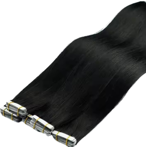 <span class=keywords><strong>Extensions</strong></span> de <span class=keywords><strong>cheveux</strong></span> <span class=keywords><strong>naturels</strong></span> Remy à <span class=keywords><strong>bandes</strong></span> adhésives, 20 pièces/paquet, brun foncé, 12-24 pouces, 100% <span class=keywords><strong>cheveux</strong></span> humains Remy, adhésif invisible - Product Image 1