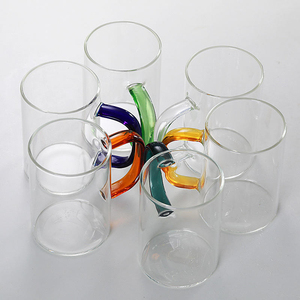 Tasse à petit-déjeuner en verre borosilicate haute résistance 300/430 ml, transparente, pour eau/lait/jus - Product Image 3