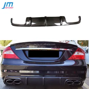 Lame de pare-choc arrière en Fiber de carbone, accessoire pour voiture, Mercedes Benz classe CLS W219 CLS63 AMG, Sedan 4 portes 2004 — 2010