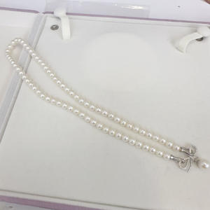 Collier en perles d'eau douce de luxe français de 5 à 6 mm, personnalité à la mode avec une chaîne de clavicule chic - Product Image 3