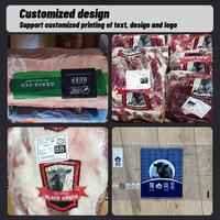 Sacs sous vide thermoscellables personnalisés avec logo imprimé pour volailles, poulet, dinde, côtes de porc, steak, agneau, morceaux de viande, fromage