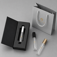 Flacon de parfum en verre transparent texturé rond, 30 ml, 50 ml, 100 ml, flacon pulvérisateur vide rechargeable avec bouchon à bord doré blanc