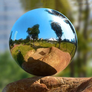 Bolas Reflectantes de Acero Inoxidable Pulido con Espejo, Adornos de Jardín, Bolas de Metal Huecas, 15cm, 20cm, 25cm y 30cm - Product Image 1