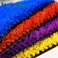 Terrain de jeux coloré arc-en-ciel herbe tapis vert rouge bleu violet jaune artificiel synthétique pelouse gazon basket-ball Football
