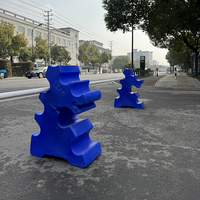 Équipement de Saut d'Obstacles pour Chevaux Poteaux d'Entraînement en Plastique Barrière Poteau de Signalisation Présentation de Chevaux Supports de Saut Bloc de Poteau