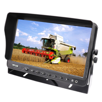 Moniteur de voiture 4 CH Quad 10, prend en charge 2, 3 images divisées et avec pare-soleil