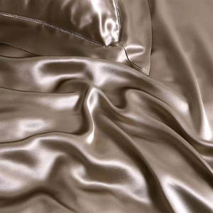 Vente flash : Parure de lit en soie 100% naturelle, anti-âge, en soie de mûrier, 4 pièces, draps en soie - Product Image 4