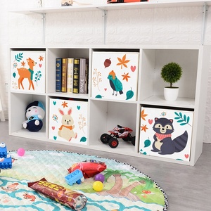 Tùy Chỉnh Logo In Thiết Kế Có Thể Gập Lại Lưu Trữ Boxes & Thùng Cube Phim Hoạt Hình Home Kids Toy Lưu Trữ Box Organizer - Product Image 5