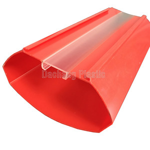 Màu đỏ Acrylic <span class=keywords><strong>PMMA</strong></span> nhựa đùn hồ sơ cho bên ngoài dẫn ánh sáng hiển thị giải pháp thiết kế đồ họa thanh màu đỏ - Product Image 2