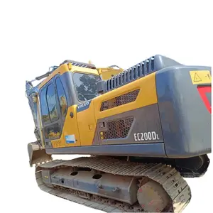 Kullanılan yüksek verimli paletli ekskavatör makinesi 20 ton VOLVO EC300 EC200DL EC200E büyük ekskavatörler