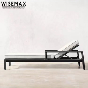 WISEMAX FURNITURE Mobilier d'extérieur moderne de haute qualité, lit de jardin en aluminium, chaise longue de patio pour se prélasser au bord de la piscine - Product Image 4