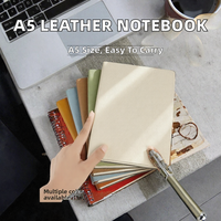 A5 Taschen-Notizbuch Planer Journal Tragbares Geschäftstagebuch PU-Einband Softcover Thermobindung 100 Blatt Geschenk