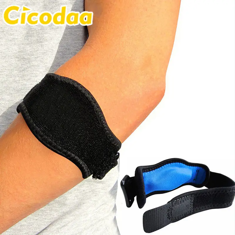 Adjustable Compression Sports Elbow Pads Fitness Safety Nets for Baseball Arm Protection and Support