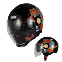 Casque de moto intégral approuvé DOT protège-menton réversible casque de pilote modulaire avec double visière Anti-buée