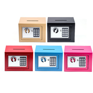 Hộ gia đình heo con ngân hàng hộp khóa tiền mặt Thả An ninh tiền gửi an toàn điện tử kỹ thuật số nhỏ an toàn hộp nhỏ an toàn hộp cho tiền - Product Image 1