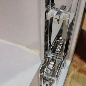 Puerta <span class=keywords><strong>Corredera</strong></span> de Ducha con Marco Cromado y Vidrio Templado, <span class=keywords><strong>Mampara</strong></span> de Ducha Moderna y Ecológica para Baño de Hospital - Product Image 2