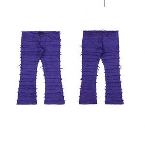 Jeans cargo personnalisés AIPA pour enfants de 1 à 14 ans, coupe slim skinny, décontractés, effet usé, camouflage, écologiques - Product Image 3