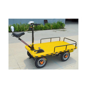 Carro Eléctrico de Plataforma Plana de 2t para Transporte de Materiales, 4 Ruedas, Vagón de Transferencia de Carga - Product Image 1