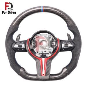 Volante in Pelle e Fibra di Carbonio Serie F M Sport per <span class=keywords><strong>BMW</strong></span> <span class=keywords><strong>F30</strong></span> 340i F10 535i F32 <span class=keywords><strong>F20</strong></span> F36 F22 M4 F82 X5 F15 F80 M3 F11 F31 F01 - Product Image 4