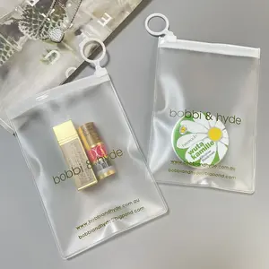 Kustom Dicetak Perhiasan Kecil Kemasan Buram Kantong Plastik Grosir Tas Ritsleting dengan Logo Mini Anting Ziplock Kantong Zip
