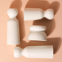 Flacon pompe cosmétique personnalisé en gros, couleur personnalisée, pour crème de soin de la peau, avec design imprimé à l'écran