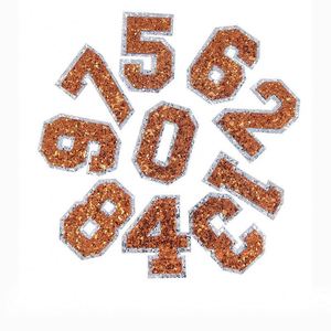 5CM Iron on Glitter Embroidery Shiny Number Letter Patch for DIY Decoration - Product Image 5