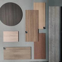 Panneaux de meubles d'intérieur contemporains en MDF grain de bois E0 naturel LAMITEX pour armoire de salon
