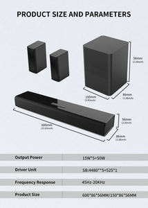 Système de haut-parleurs PC Bluetooth 5.1CH exceptionnel avec entrée optique, idéal pour le home cinéma et les jeux sur TV, son de haute qualité - Product Image 6