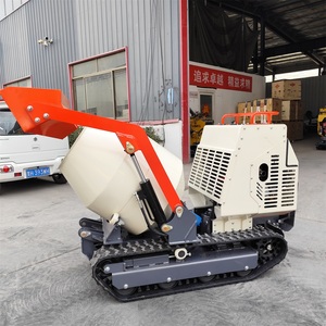 Mini Betonmischer Tragbare mobile Schiene 750kg Benzin Zement Beton mischmasch ine YUANXING - Product Image 6