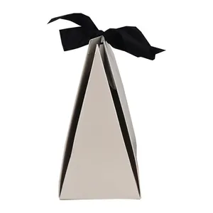 定制时尚设计结婚礼盒化妆三角折叠纸包装情人节盒化妆品包装