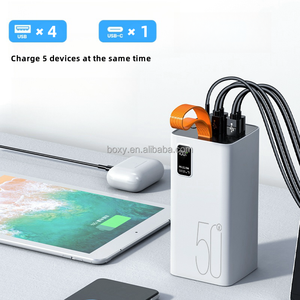 Batterie externe grande capacité 50000 mAh, 5 ports de sortie, affichage numérique, USB Type-C PD 22,5 W, station d'alimentation portable 50000 mAh - Product Image 3