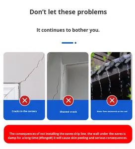 Уголок ПВХ NQFIBER для гипсокартона с сеткой из стекловолокна для защиты углов - Product Image 6