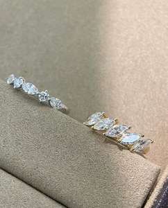 Anello Eternity con Diamante Marquise Coltivato in Laboratorio, Oro Massiccio <span class=keywords><strong>14K</strong></span>, Certificato IGI, Regalo di Nozze per Donne - Product Image 2