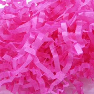 กระดาษห่อของขวัญสีชมพูกุหลาบแบบฝอย ฉีกเป็นชิ้นๆ สำหรับตกแต่งกล่องของขวัญ - Product Image 4